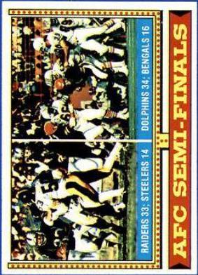 AFC Semi-Finals #460 Football Cards 1974 Topps