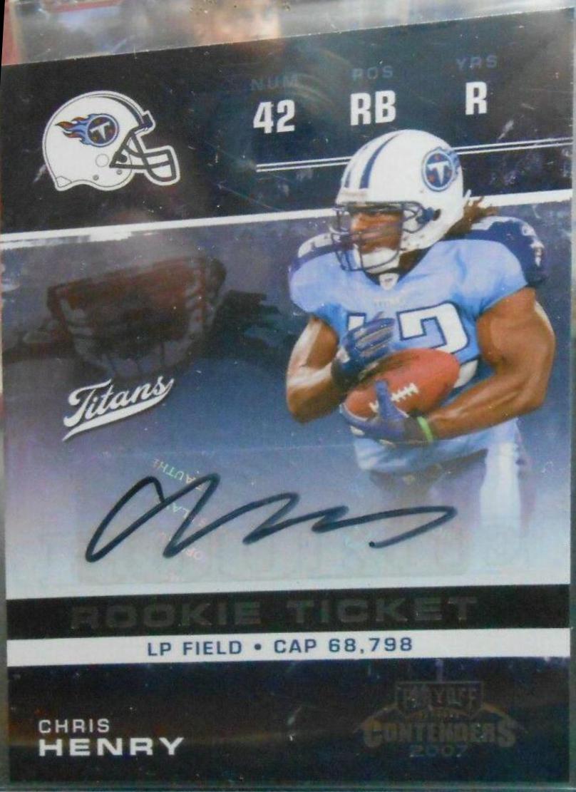 Chris Henry #127 2007 Playoff Contenders Football