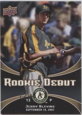 Jerry Blevins #21 Baseball Cards 2008 Upper Deck Rookie Debut