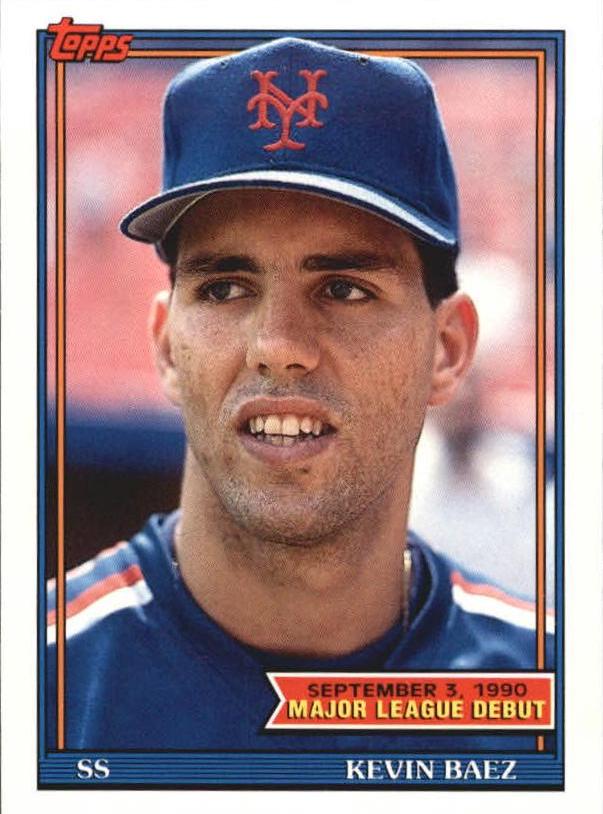 Kevin Baez #9 Baseball Cards 1991 Topps '90 M.L. Debut