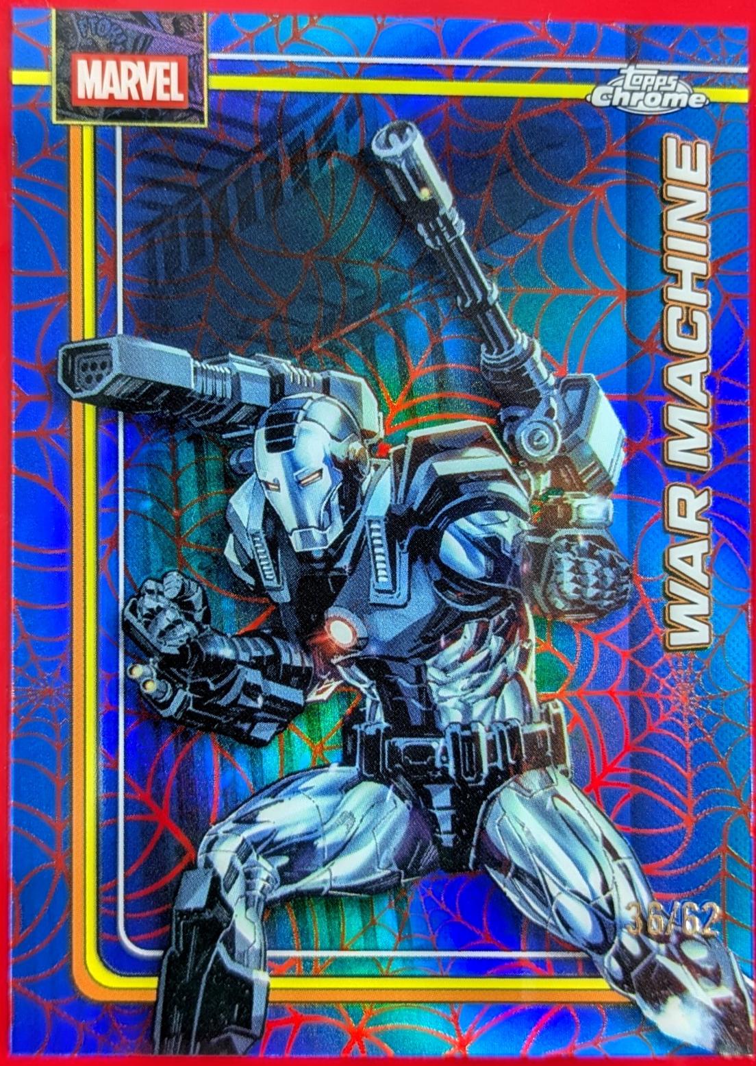 War Machine Spider-Web Red/Blue Refractor
