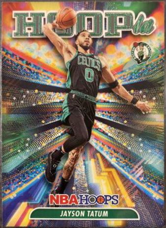 Jayson Tatum #5 Basketball Cards 2022 Panini Hoops Hoopla