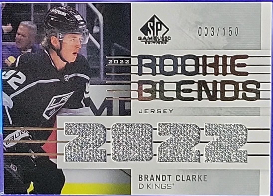 Brandt Clarke #RB-BC 2022-23 SP Game Used Hockey Rookie Blends Jersey