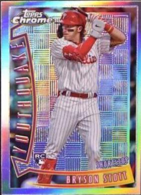 Bryson Stott #YQ-17 Baseball Cards 2022 Topps Chrome Youthquake
