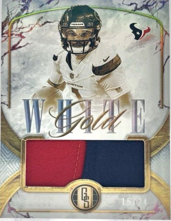 Stefon Diggs #WG-SDS Football Cards 2024 Panini Gold Standard White Gold