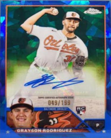 Grayson Rodriguez #USA-GR 2023 Topps Chrome Update Sapphire Autographs Baseball