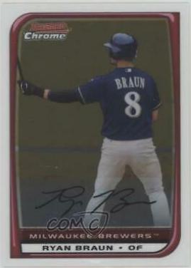 Ryan Braun #1 Baseball Cards 2008 Bowman Chrome