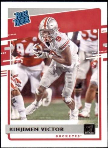Binjimen Victor #21 Football Cards 2020 Panini Chronicles Draft Picks Donruss Rated Rookies