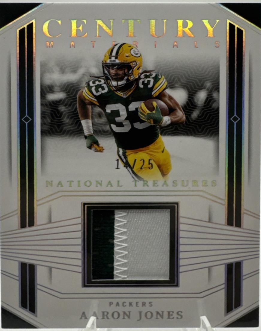 Aaron Jones #2 2023 Panini National Treasures Century Materials Football