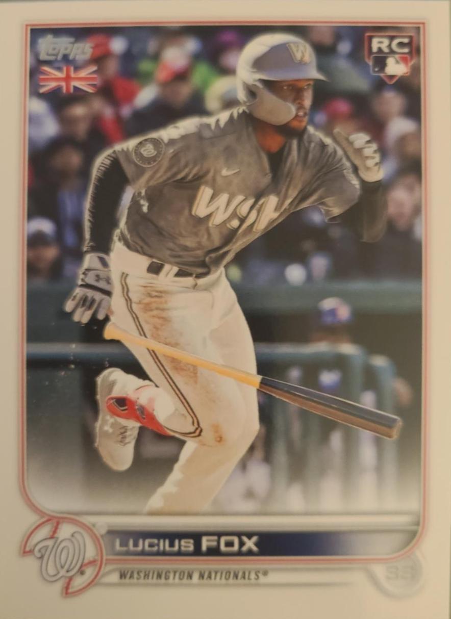 Lucius Fox #180 Baseball Cards 2022 Topps UK Edition