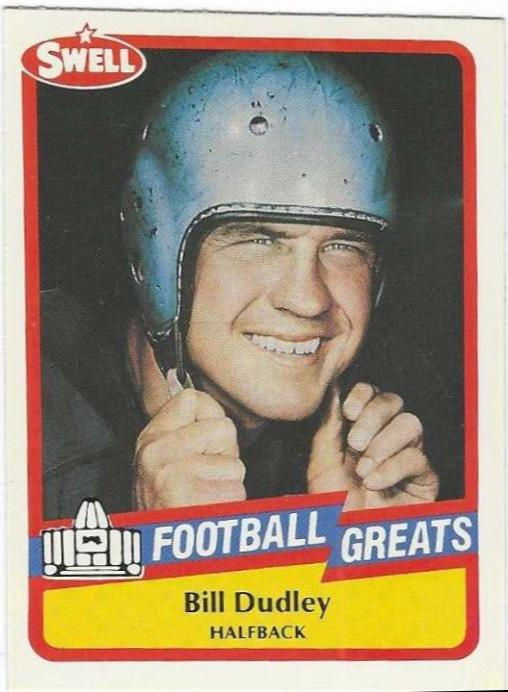Bill Dudley #30 Football Cards 1989 Swell Greats