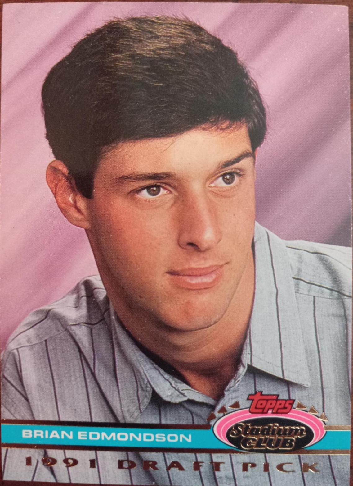 Brian Edmondson #43 Baseball Cards 1992 Stadium Club Skydome