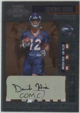 Domenik Hixon #104 2006 Playoff Contenders Football