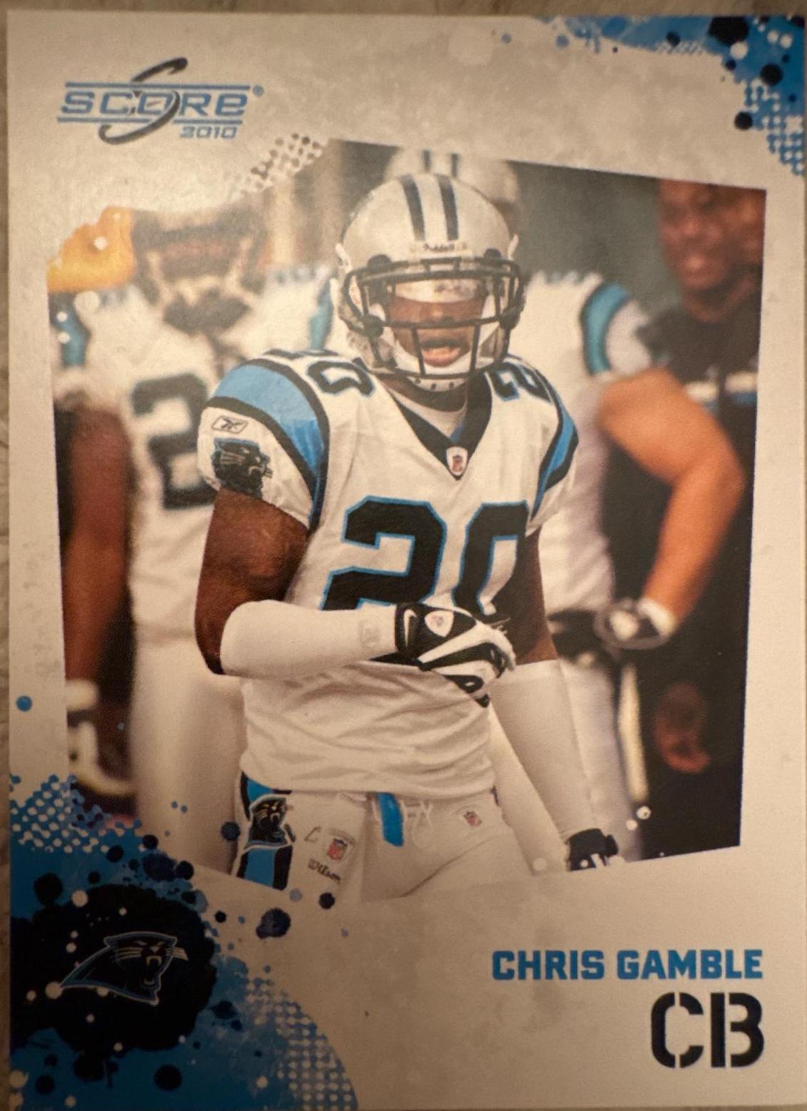 Chris Gamble #38 Football Cards 2010 Panini Score