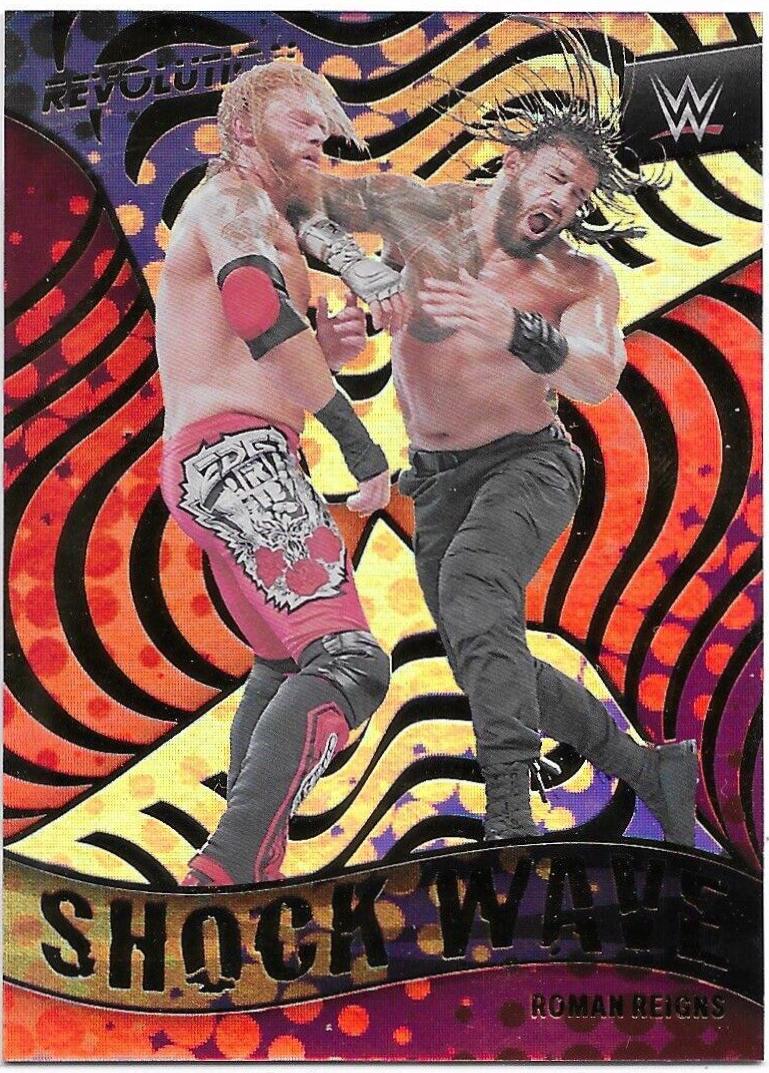 Roman Reigns #6 Wrestling Cards 2022 Panini Revolution WWE Shock Wave