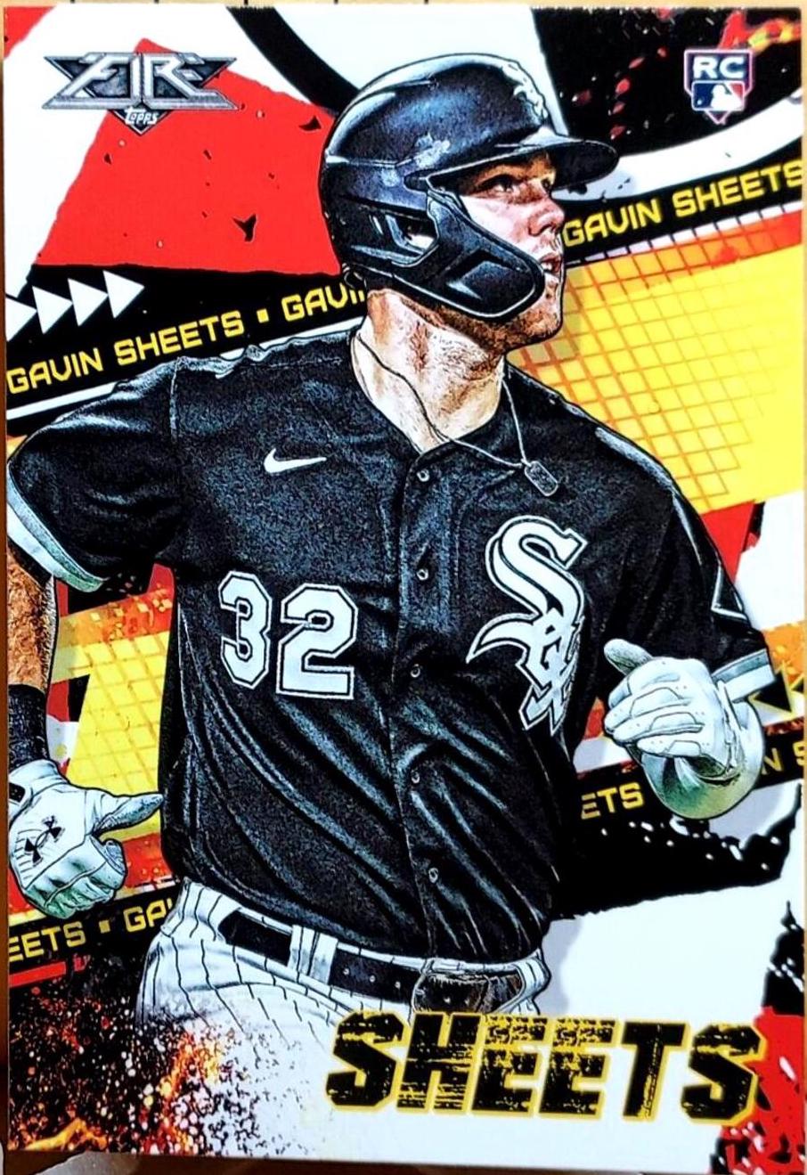Gavin Sheets #77 Baseball Cards 2022 Topps Fire