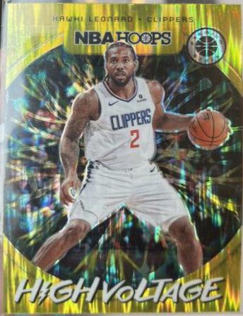 Kawhi Leonard #1 Basketball Cards 2019 Panini Hoops Premium Stock High Voltage