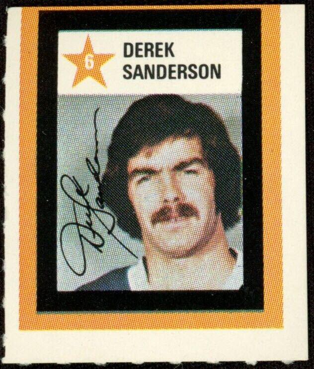 Derek Sanderson #6 Hockey Cards 1970 Colgate Stamps