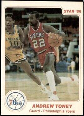 Andrew Toney #8 Basketball Cards 1985 Star