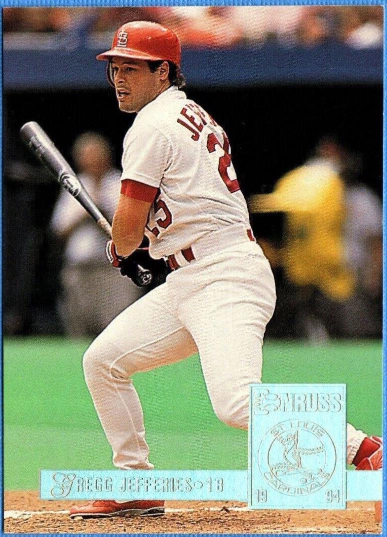 Gregg Jefferies #9 Baseball Cards 1994 Donruss