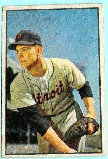 Art Houtteman #4 Baseball Cards 1953 Bowman Color