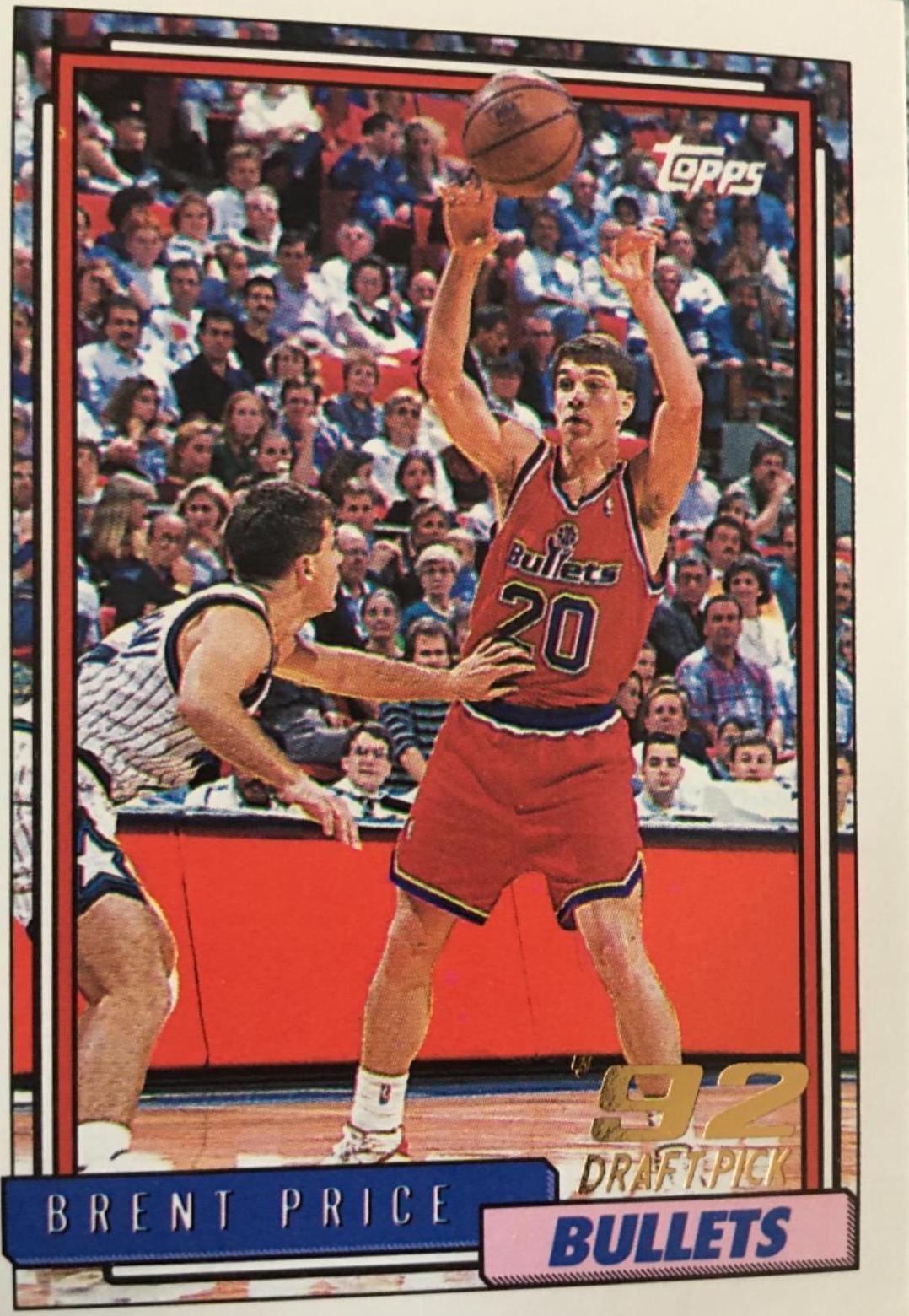 Brent Price #340 Basketball Cards 1992 Topps