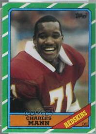 Charles Mann #181 Football Cards 1986 Topps