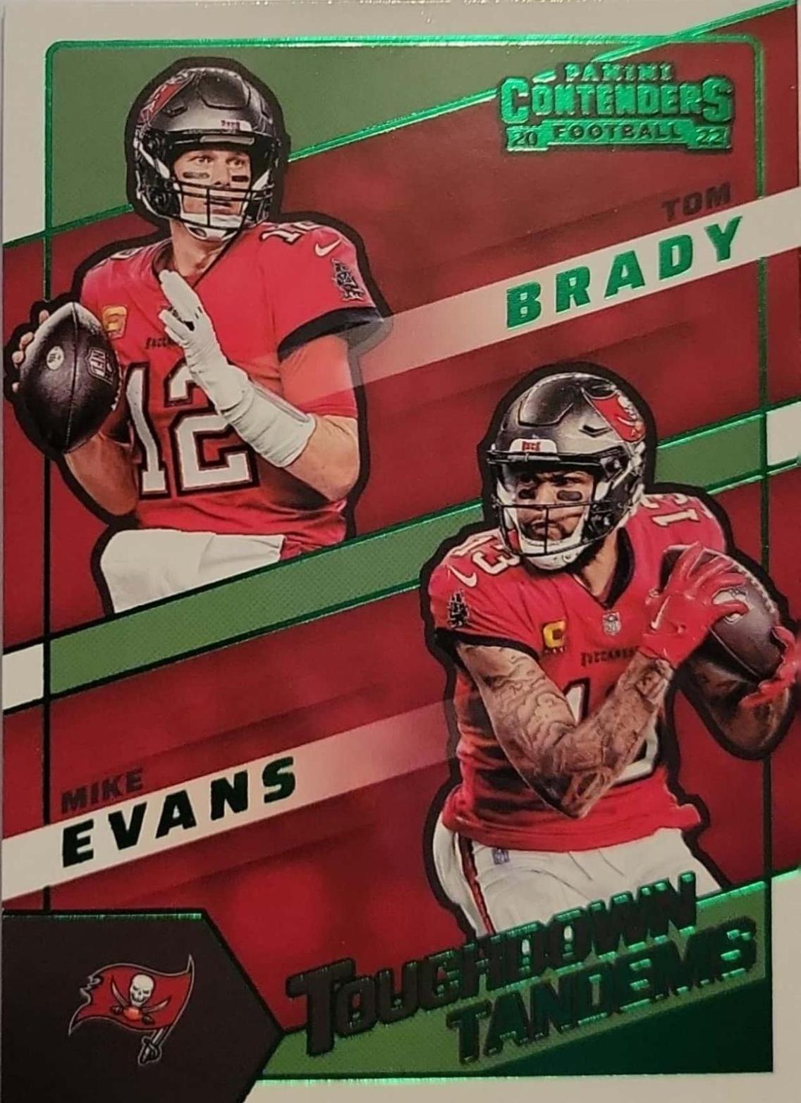 Mike Evans, Tom Brady [Emerald] #TDT-TB