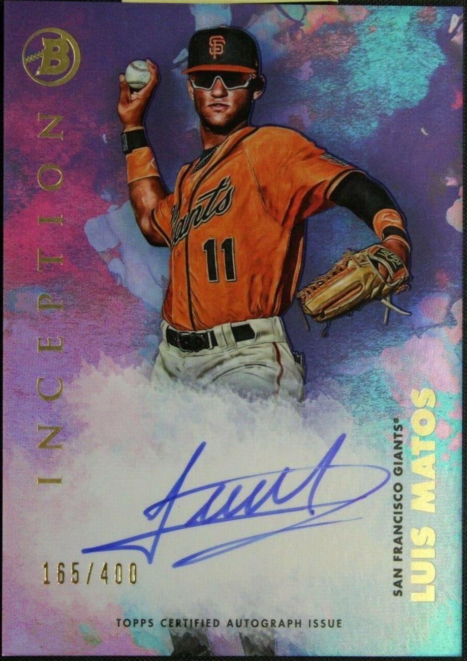 Luis Matos #PA-LMS 2021 Bowman Inception Baseball Autographs
