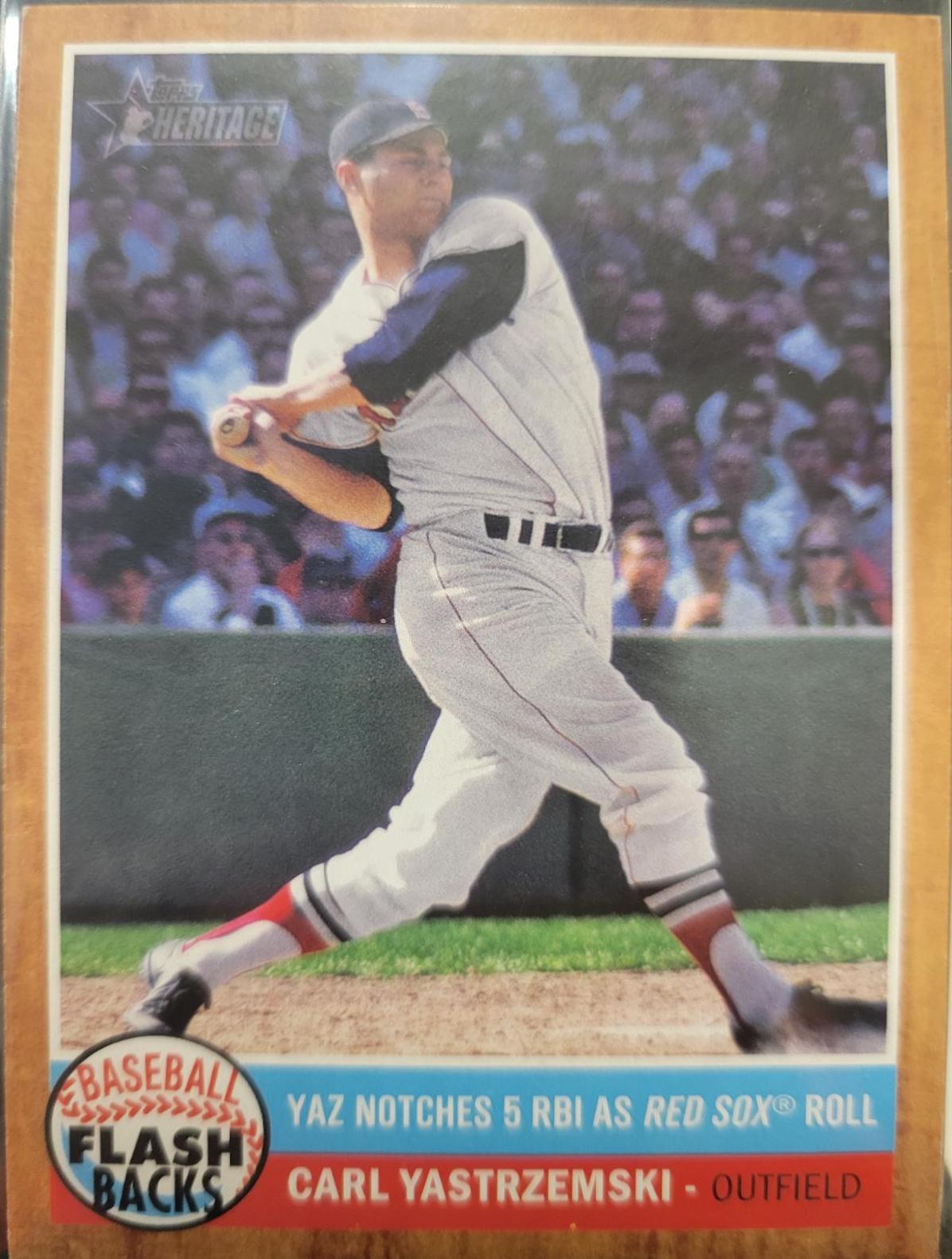 Carl Yastrzemski #BF5 Baseball Cards 2011 Topps Heritage Baseball Flashbacks