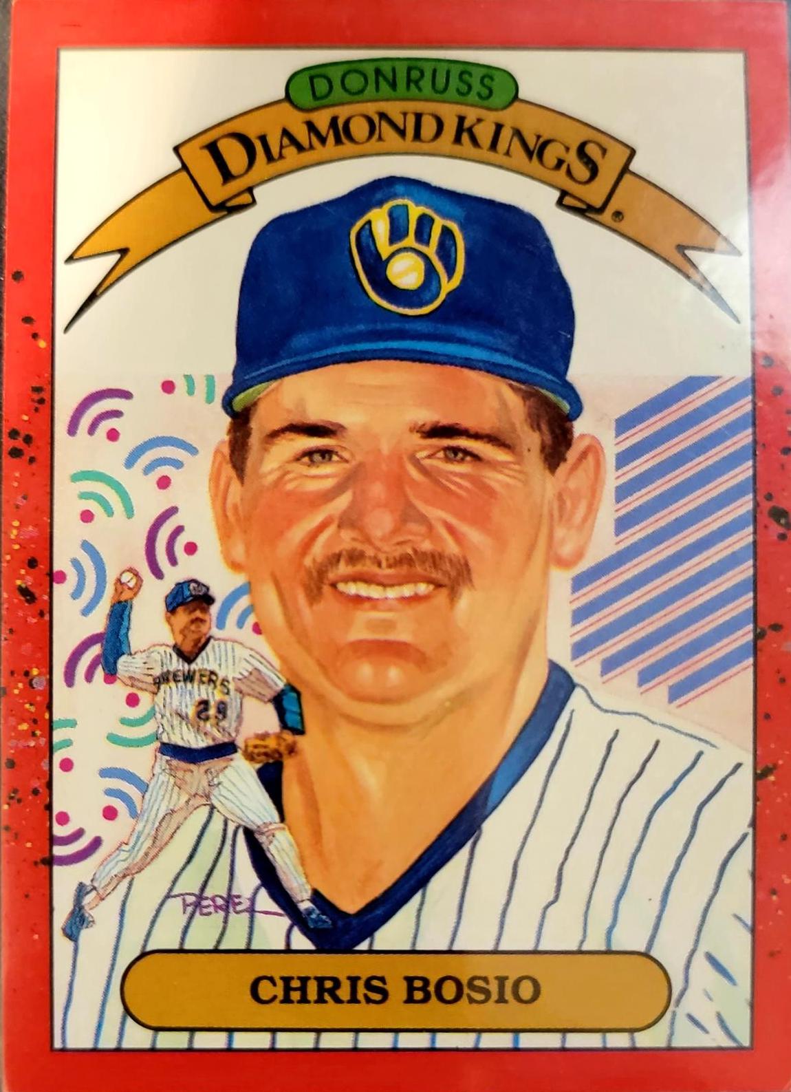 Chris Bosio #20 Baseball Cards 1990 Donruss