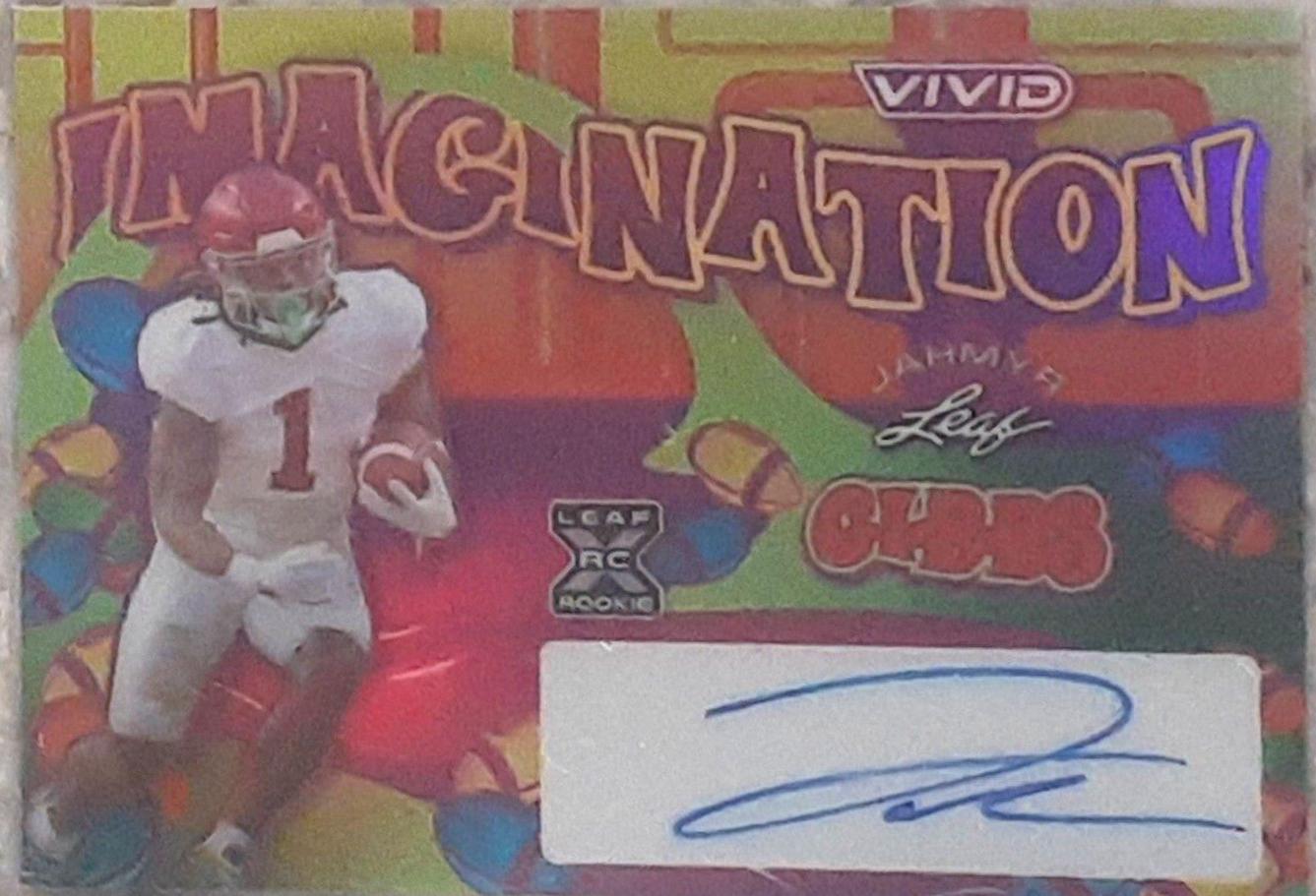 Jahmyr Gibbs #VI-JG1 Football Cards 2023 Leaf Vivid Autographs Imagination