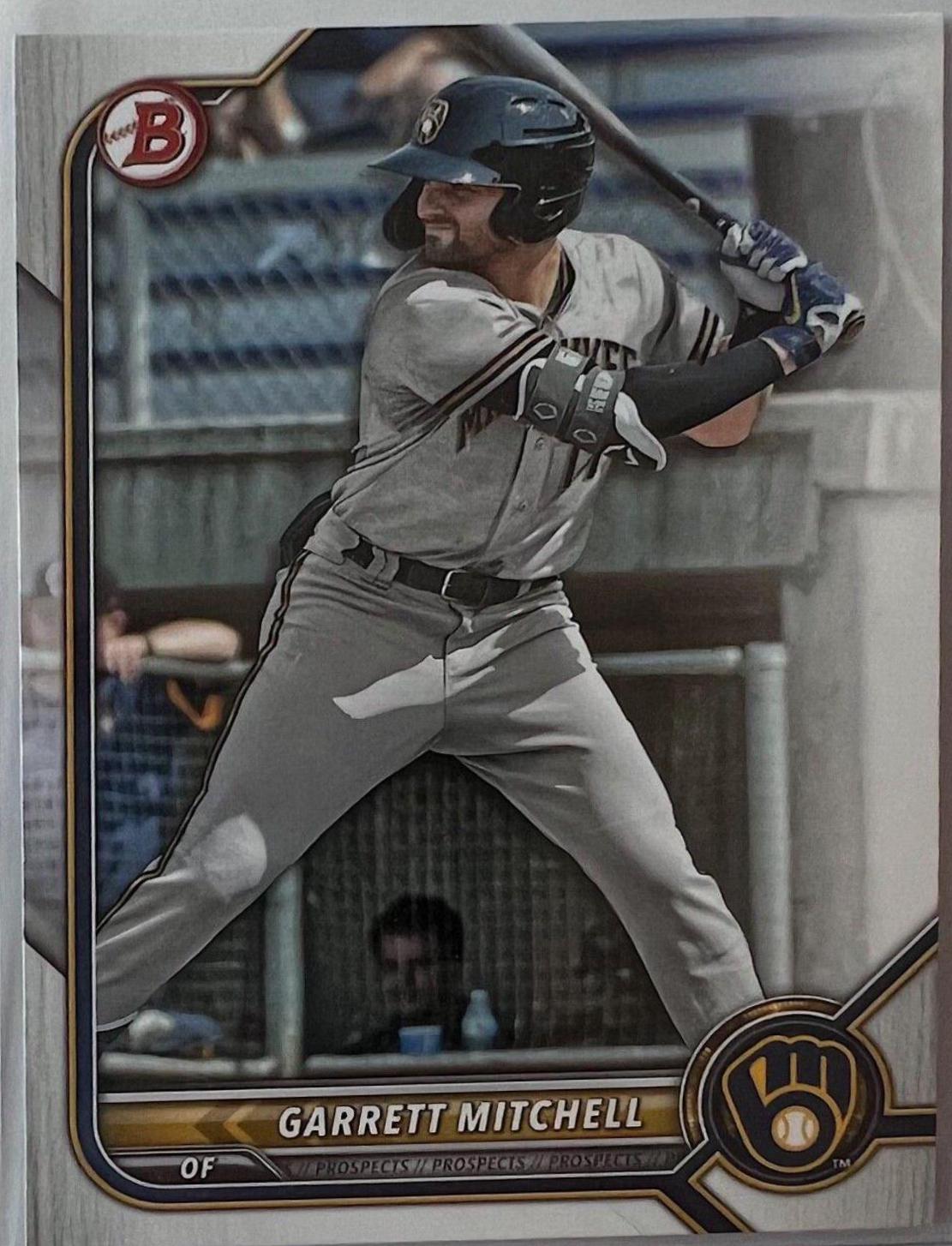 Garrett Mitchell #BP-132 Baseball Cards 2022 Bowman Paper Prospects