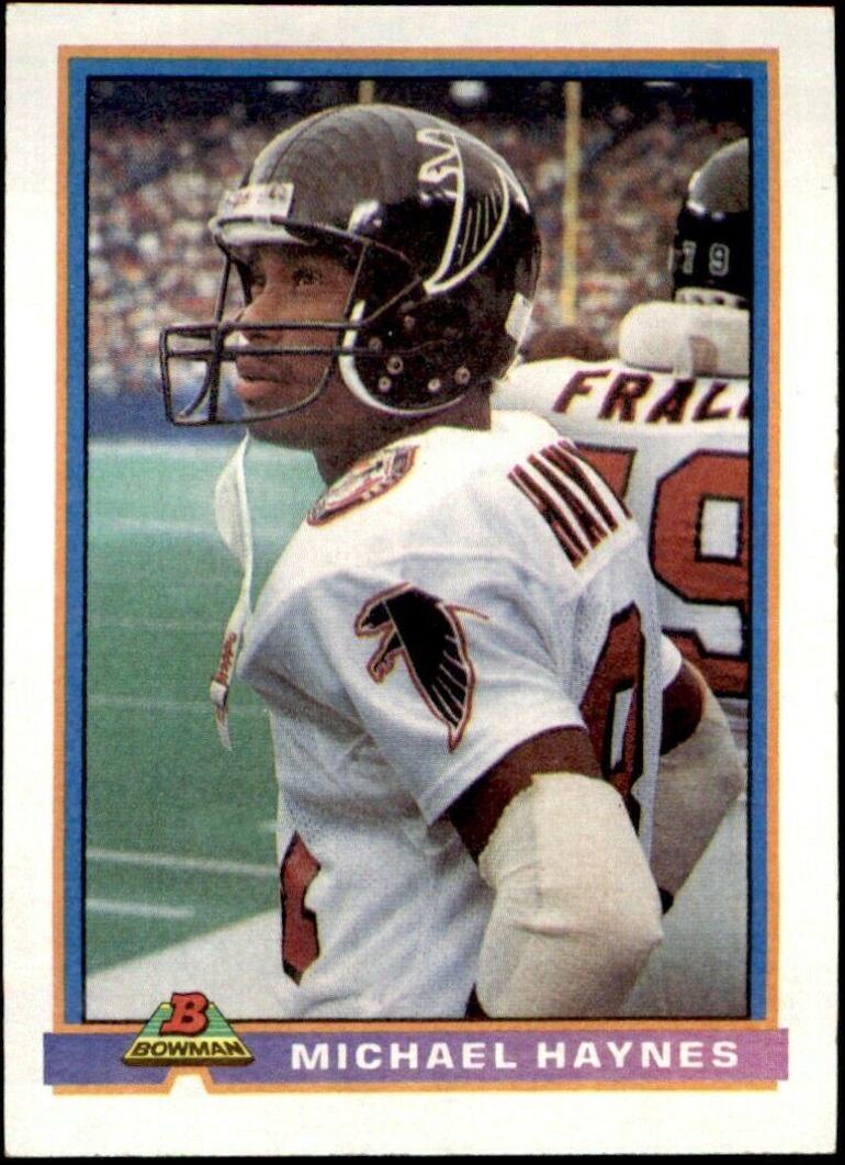Michael Haynes #17 Football Cards 1991 Bowman