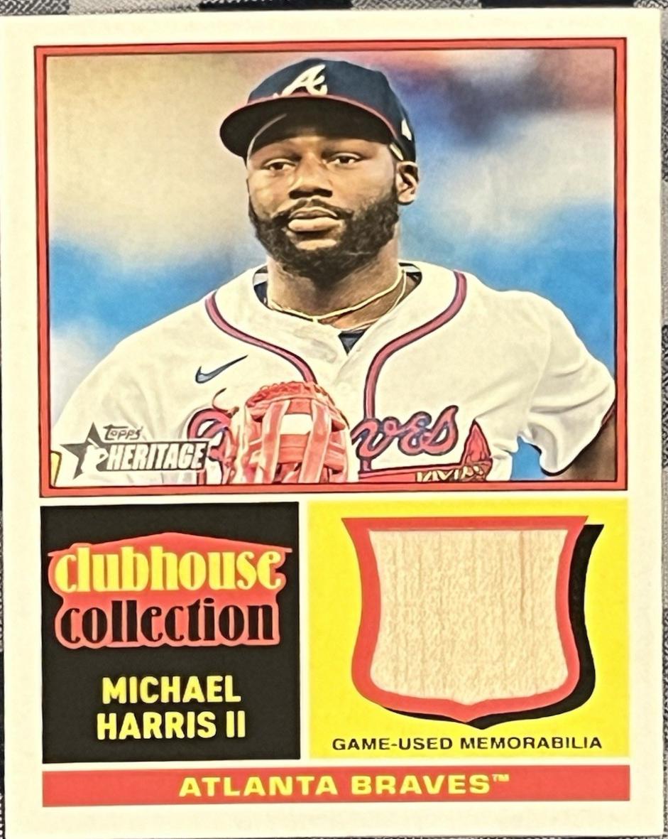 Michael Harris Ii #CCR-MH Baseball Cards 2025 Topps Heritage Clubhouse Collection Relic