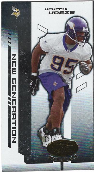 Kenechi Udeze #185 2004 Leaf Certified Materials Football