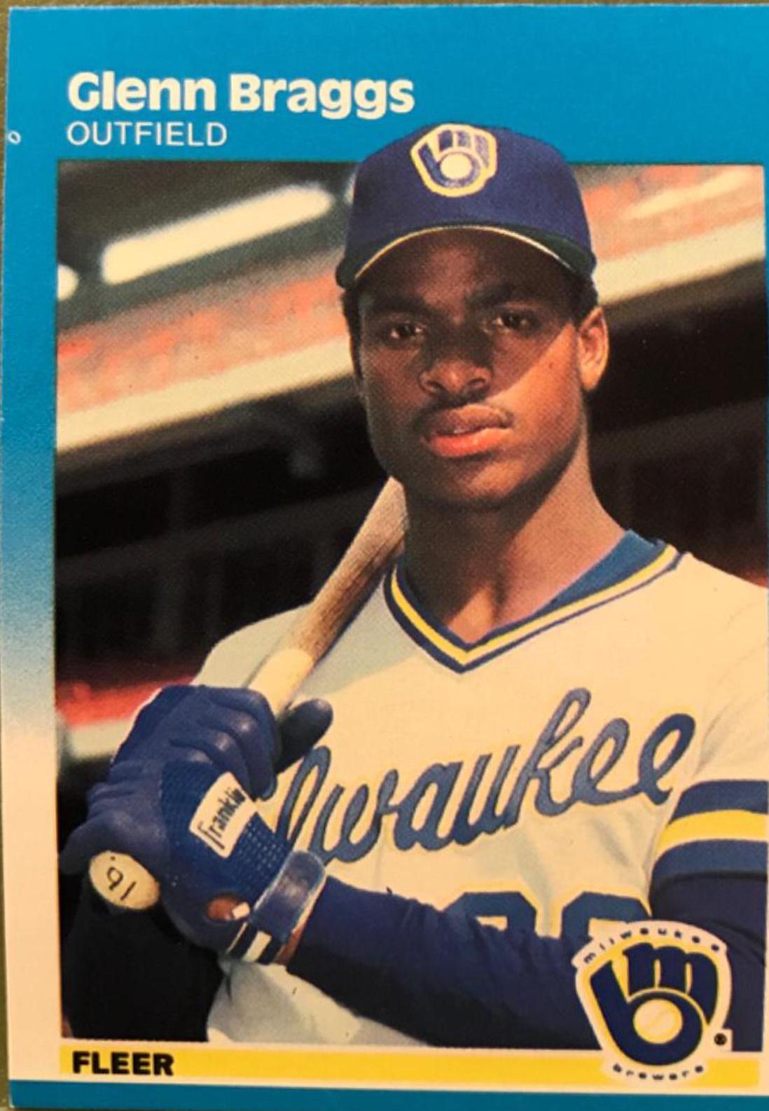 Glenn Braggs #339 Baseball Cards 1987 Fleer
