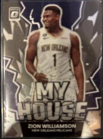 Zion Williamson #20 Basketball Cards 2022 Panini Donruss Optic My House