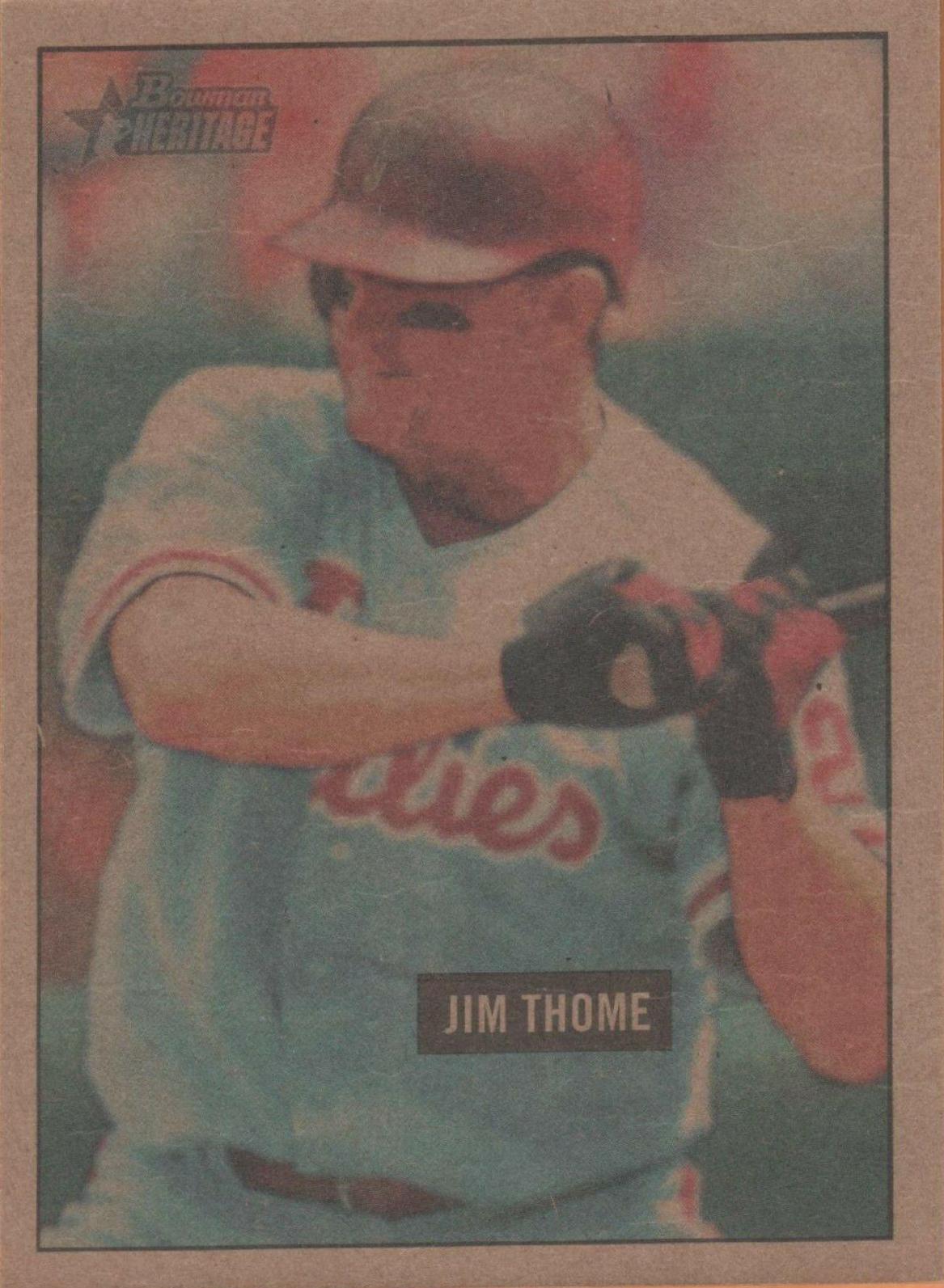 Jim Thome #28 Baseball Cards 2005 Bowman Heritage