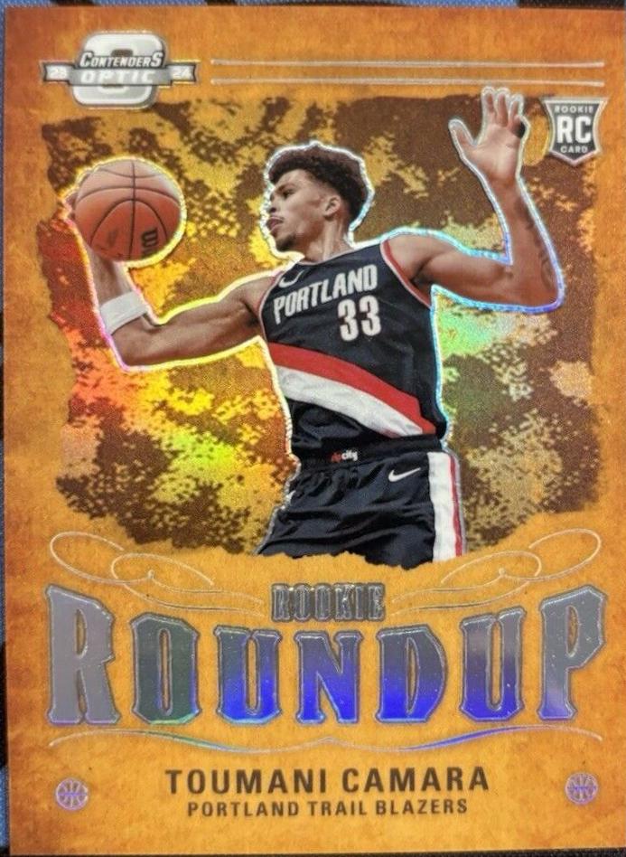 Toumani Camara #4 Basketball Cards 2023 Panini Contenders Optic Rookie Roundup