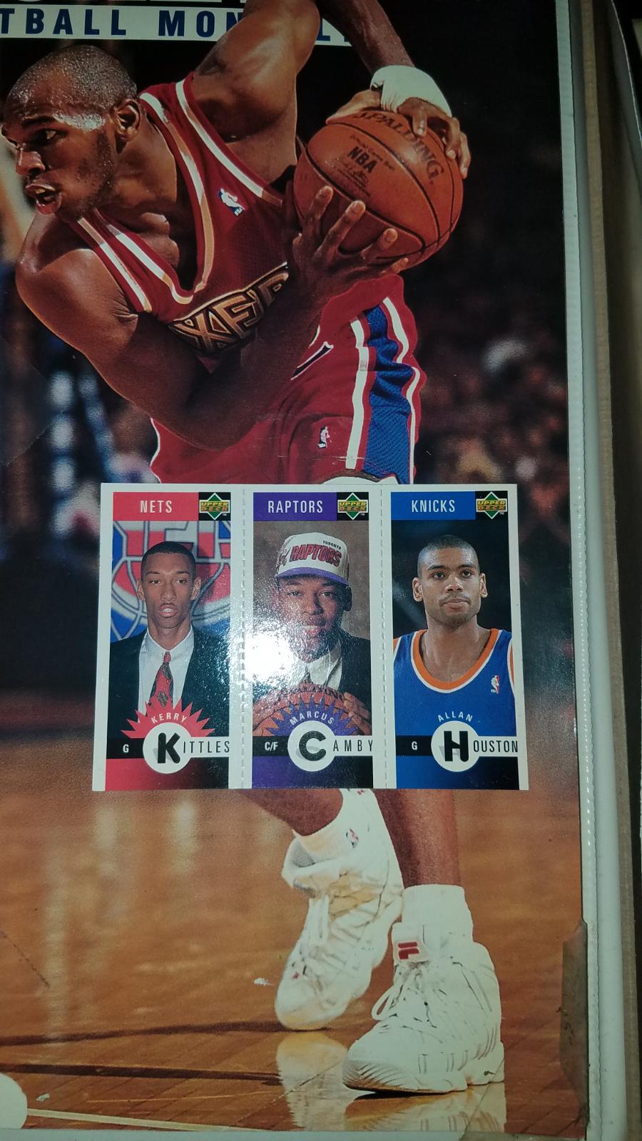 Kittles, Camby, Houston Basketball Cards 1996 Collector's Choice Mini