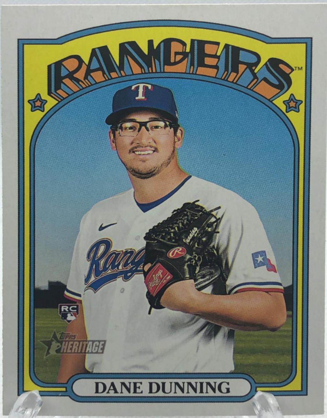Dane Dunning #651 Baseball Cards 2021 Topps Heritage
