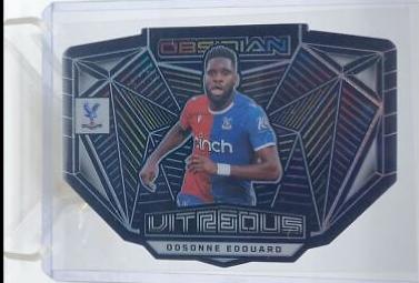 Odsonne Edouard #5 Soccer Cards 2023 Panini Obsidian Vitreous