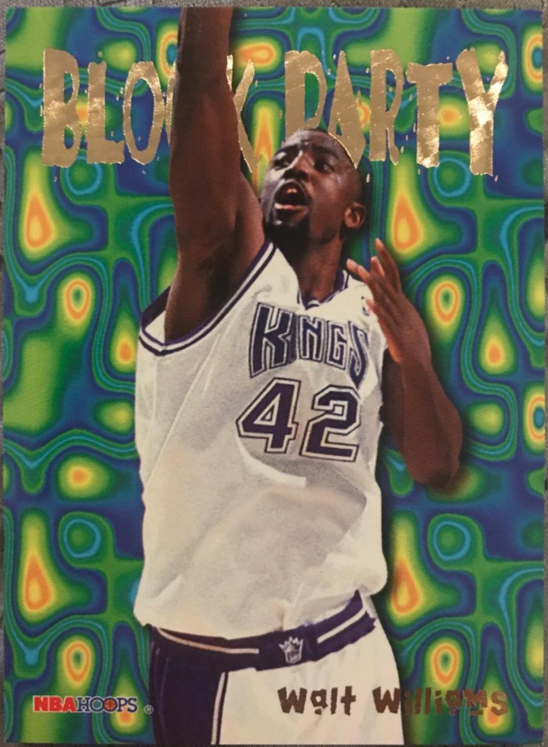 Walt Williams #25 Basketball Cards 1995 Hoops Block Party