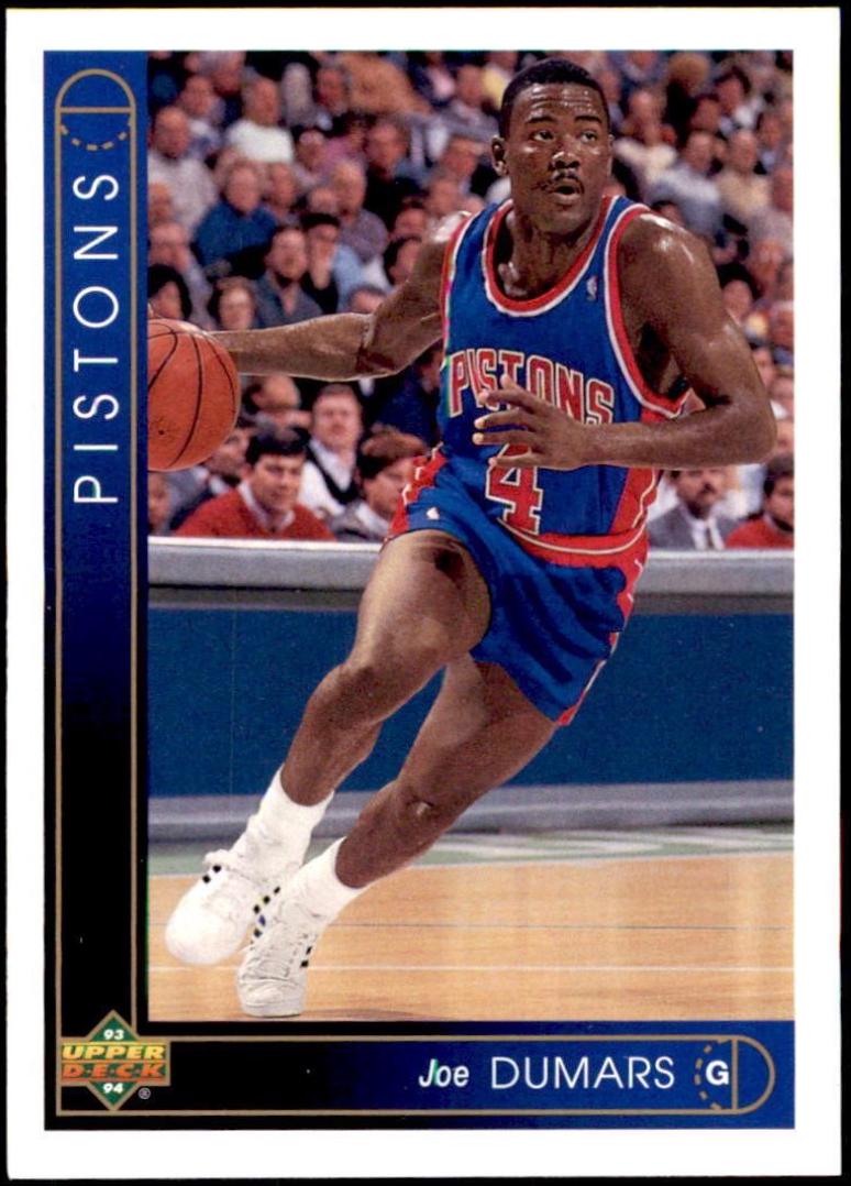Joe Dumars #42 Basketball Cards 1993 Upper Deck