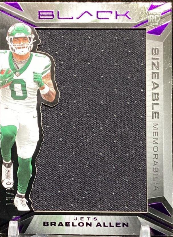 Braelon Allen #SR-BAN Football Cards 2024 Panini Black Sizeable Rookie Memorabilia