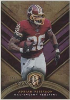Adrian Peterson #5 Football Cards 2019 Panini Gold Standard