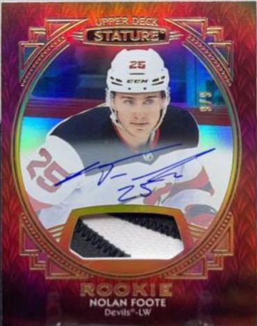 Nolan Foote [Portrait Patch Red Autograph] #123