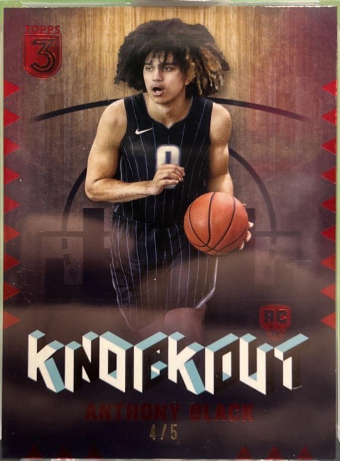 Anthony Black #KO-14 Basketball Cards 2023 Topps Three Knockout