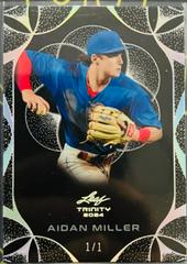 Aidan Miller [Silver] #2 Baseball Cards 2024 Leaf Trinity Prices